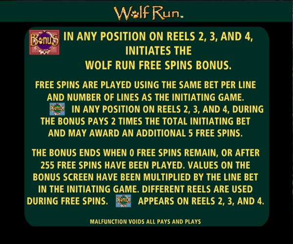wolf run slots
